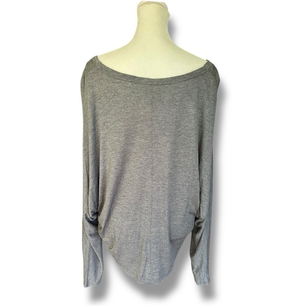 Haute Hippie Gray Rhinestone Rock & Roll is My Religion Surplus Sleeve Tee | M - Picture 7 of 14